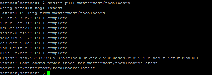 Pulling the Focalboard Image